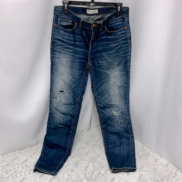 Madewell Skinny Skinny Distressed Denim jeans size 30 - Picture 1 of 11